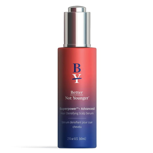 Better Not Younger Superpower+ Advanced Densifying Serum - Hair Fortifier with Biotin, Niacinamide, Rosemary & Apple Cider Vinegar for Stronger, Fuller Hair