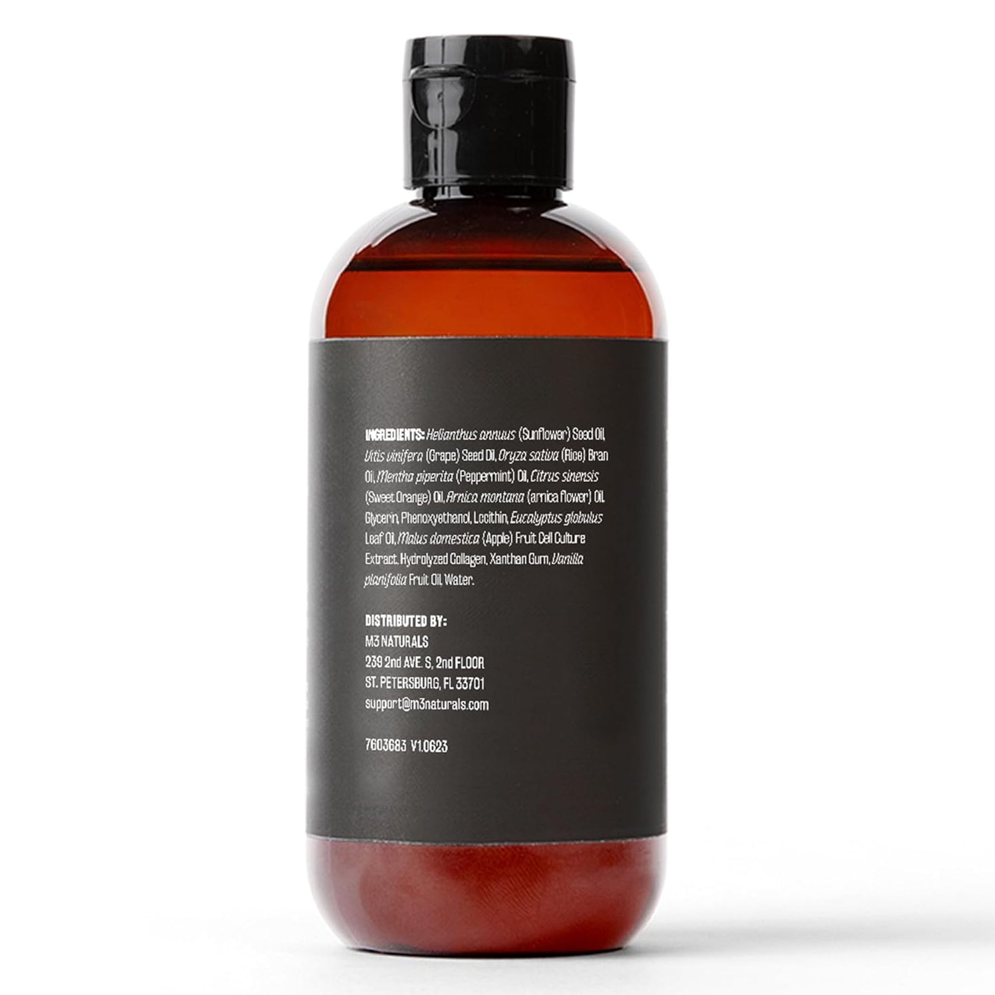 Arnica Sore Muscle Massage Oil for Massage Therapy - with Collagen Stem Cells Arnica and Menthol - Multipurpose Instant Absorption Full Body Massage Oil by M3 Naturals (Pack of 2)