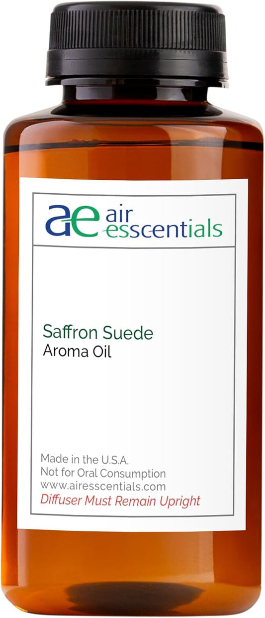 Saffron Suede Aroma Oil, Essential Oils Blend for Diffusers & Scent Machines, Bergamot Fresh & Light Floral, Aromatherapy, Cold Air Diffuser Compatible, 300 mL