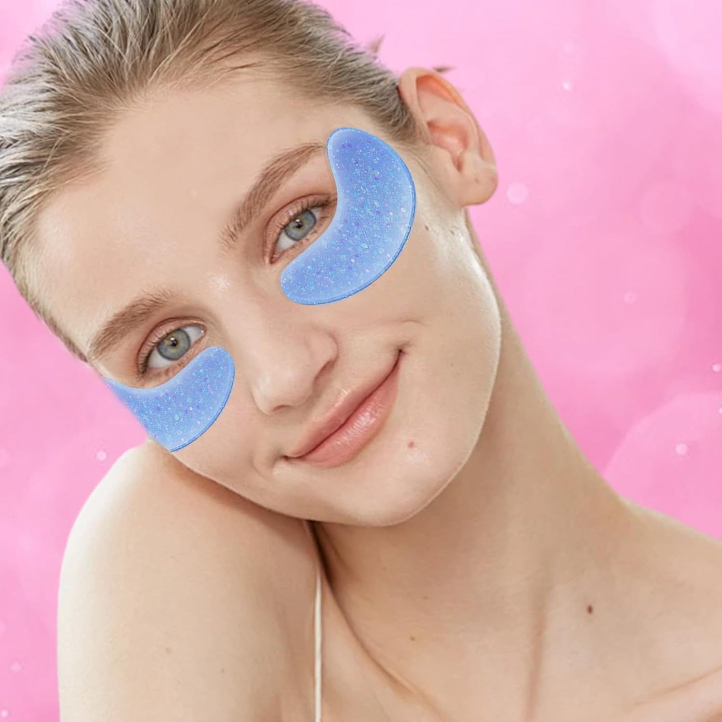 Under Eye Patches for Dark Circles, Puffy Eyes & Wrinkles, Collagen Gel Eye Mask with Vitamin C, Hyaluronic Acid Anti-Aging Eye Patches (12 pairs)