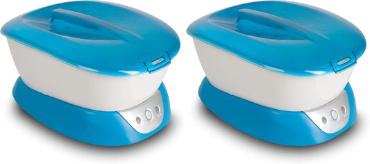 Homedics Paraffin Wax Machine for Hands - Hypoallergenic Hot Wax Hand Therapy Machine to Soothe and Moisturize Hands - Includes 3 Pounds of Wax and 20 Hand Liners (Pack of 2)