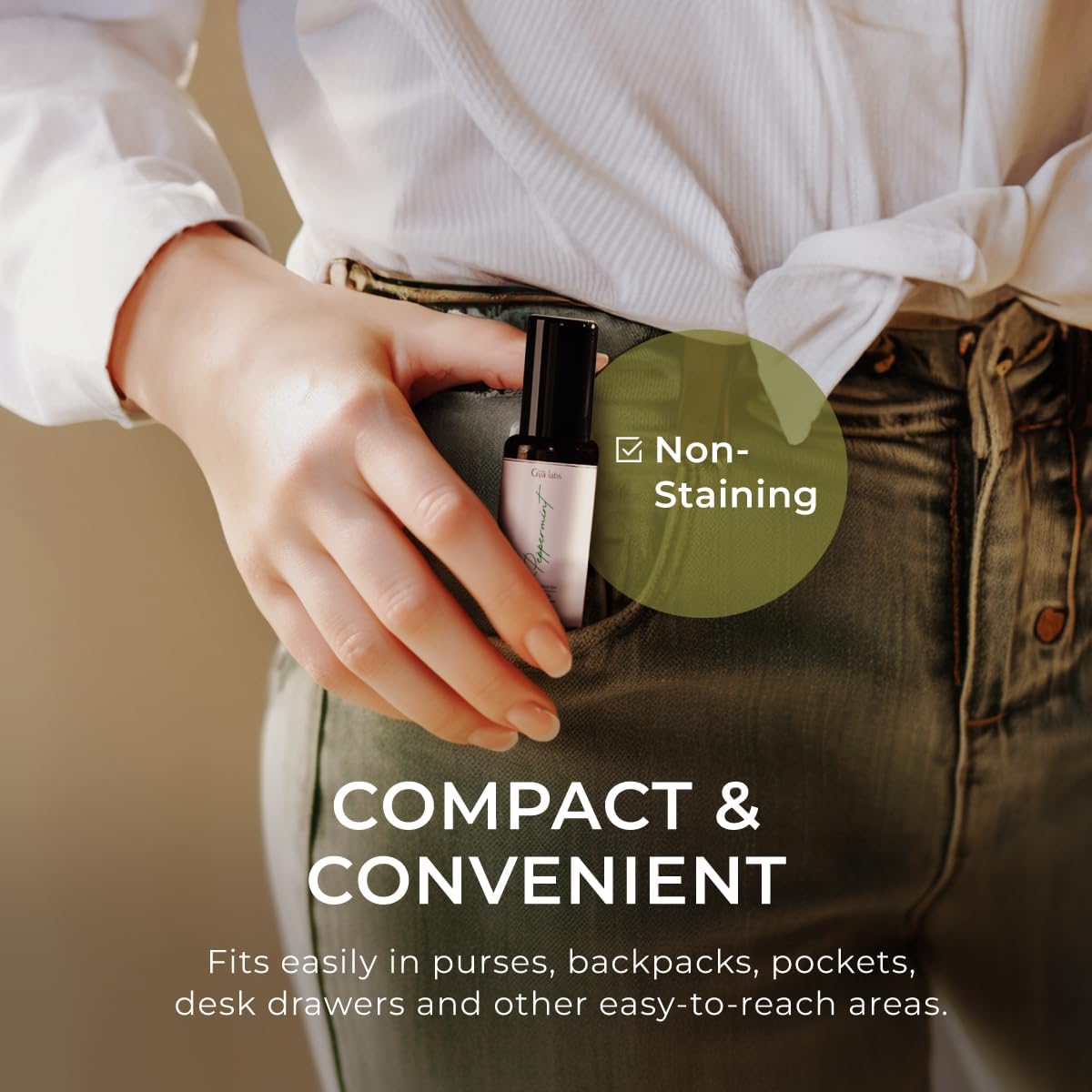 Gya Labs Tea Tree Essential Oil Roll on for Skin, Face & Nails, 100% Pure Natural Australian Melaleuca Tea Tree Oil Roller, Refreshing Aromatherapy, Travel Size (0.34 Fl Oz)