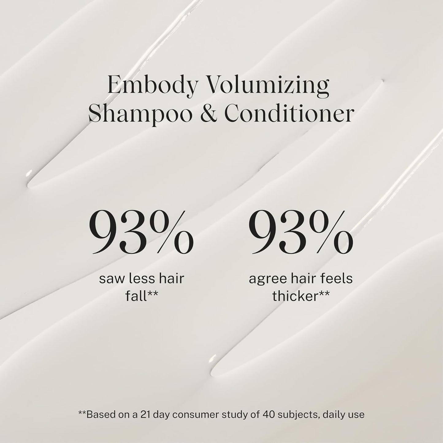 JVN Embody Volumizing Shampoo & Conditioner Bundle (20 Fl Oz), Clean, Embody Collection, All Hair Types, Adds Fullness and Restores Shine, Sulfate Free