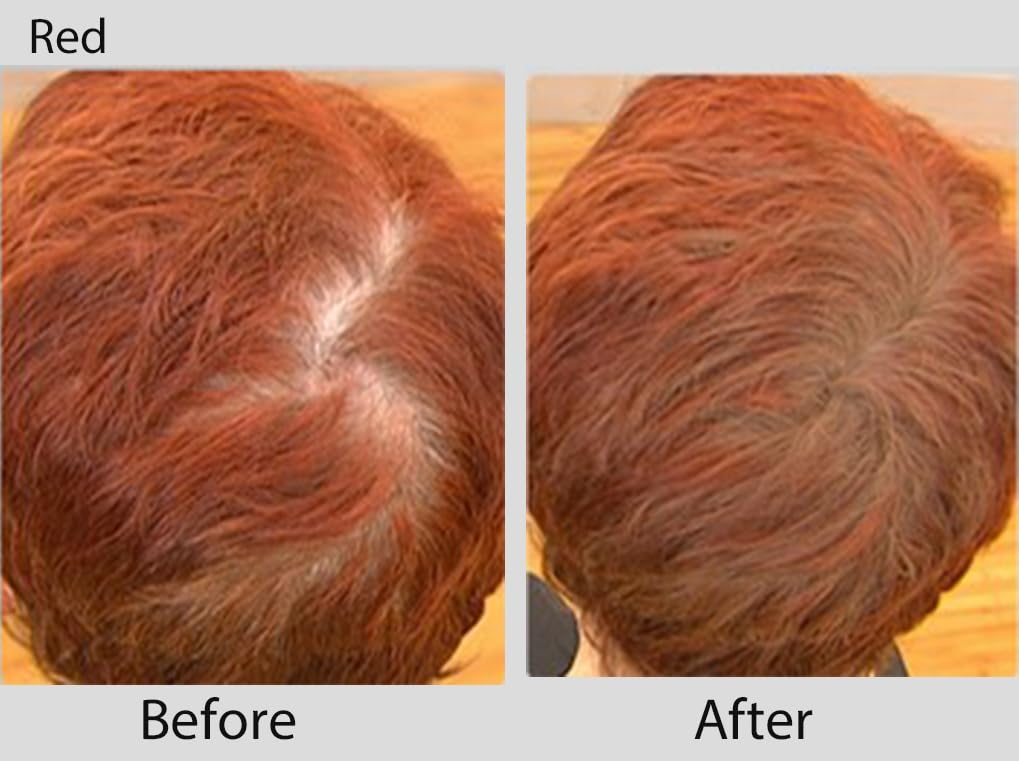 Joan Rivers Great Hair Day Root Touch Up Powder – Fill-in Powder for Thicker, Fuller Looking Hair (Red)