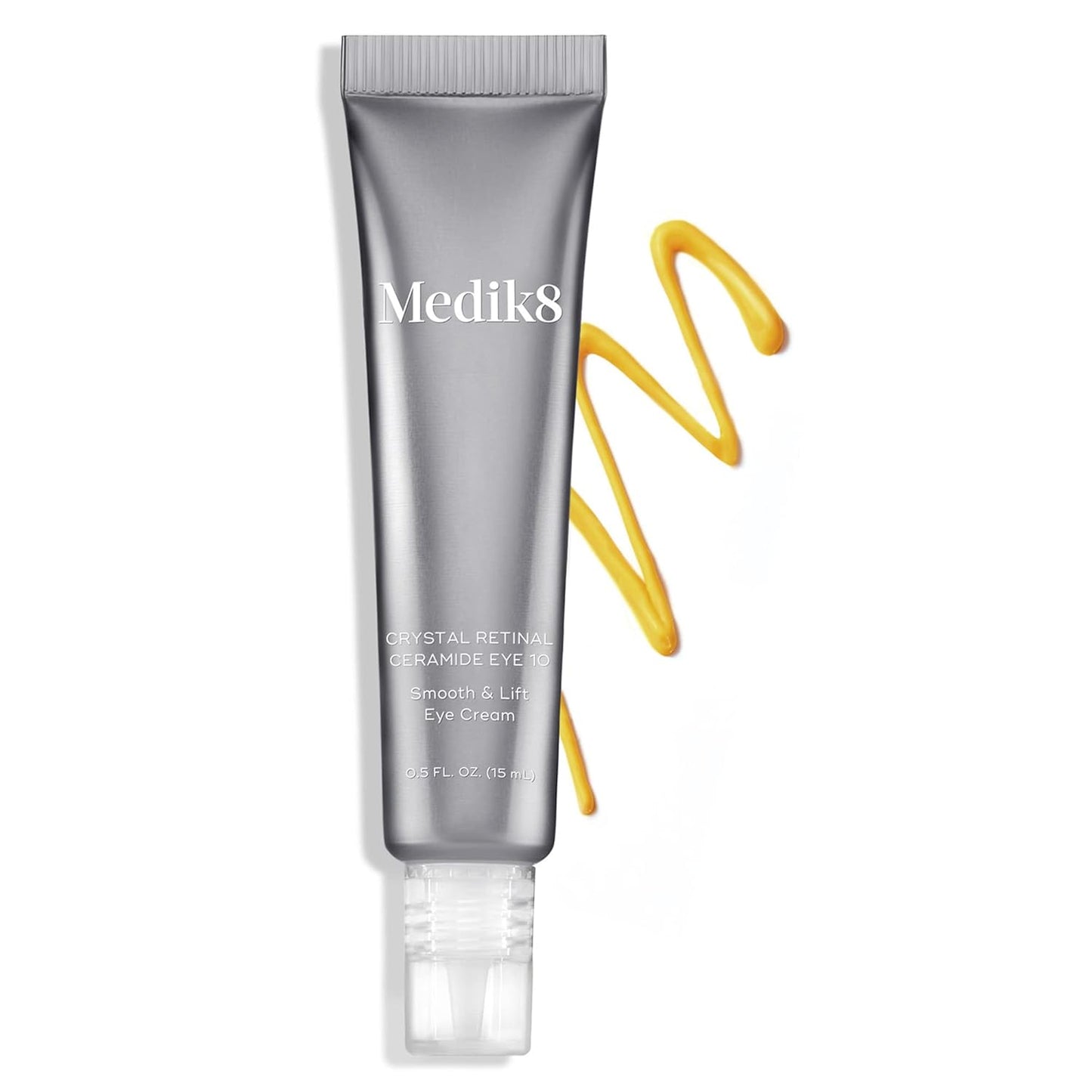 Medik8 Crystal Retinal Ceramide Eye 10 - Smooth and Lift Cream - Gentle Release Vitamin A - Delivers Visible Brightening Results - Reduces Appearance of Wrinkles - Perfect for Sensitive Skin - 0.5 ml