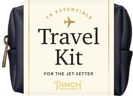 Pinch Provisions Travel Kit, includes 18 Must-Have Emergency Essential Items for Travelling, Ideal Road Trip or Airport Gift for Friends, Family & Peers, Portable Pouch