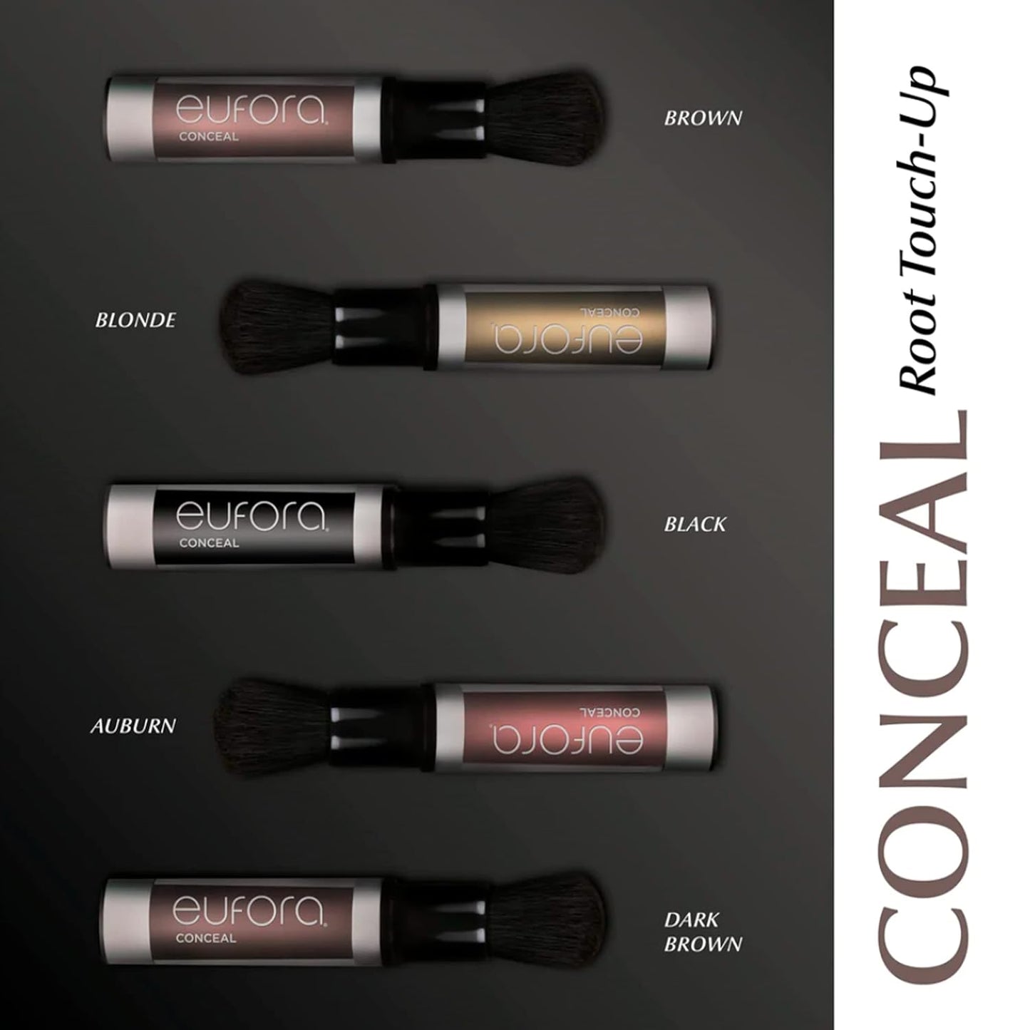 Eufora Conceal Dark Brown Root Touch Up, 0.21 Oz