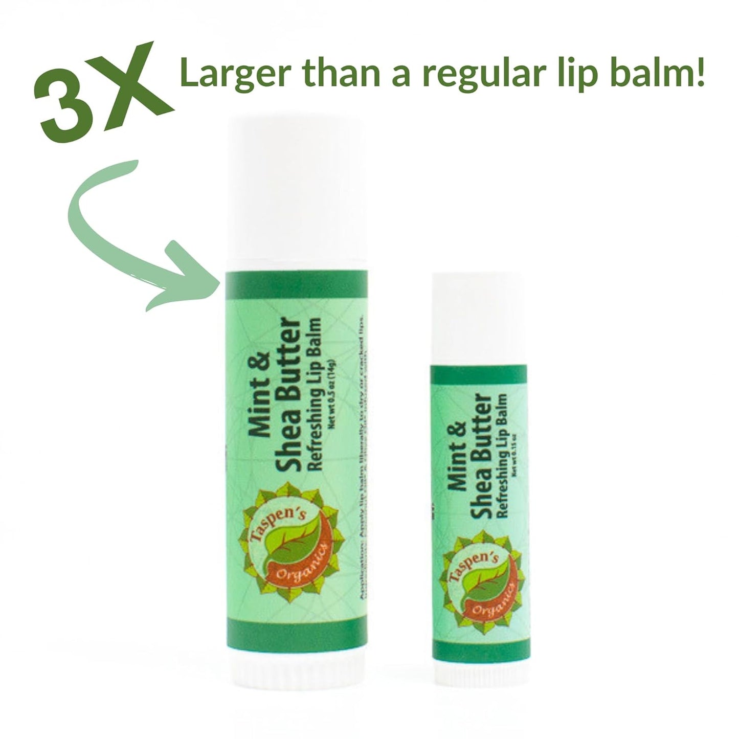 Intensive Hydration Lip Balm Set - All Natural Lip Balms & Moisturizers- Soothing Relief - Refreshing Flavors - Cruelty-Free (Mint)