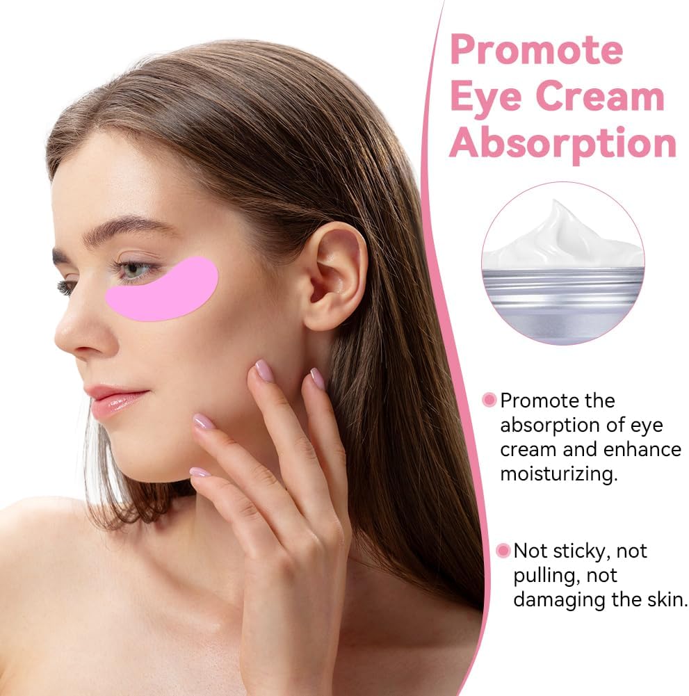 Reusable Eye Face Patches 6 Pairs, Gel Eye Pads Cold Warm Eye Compress and Silicone Under Eye Face Patches for Reduce Puffiness Circles Wrinkle Cooling Eye Mask Ice Packs with Tin Case