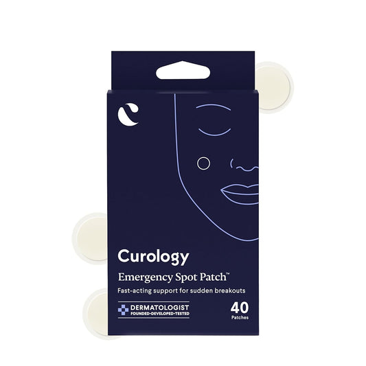 Curology Emergency Spot Pimple Patches for Face, Hydrocolloid Pimple Patches Fast-Acting, 40 Count