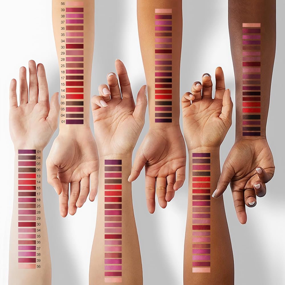 Kaely 2-in-1 Matte Lipstick and Lip Liner, Liquid Lip Stain Makeup for women Long Lasting Waterproof Smudge Proof, labiales matte mate larga duracion listip 24 hours originales, 25 Brown