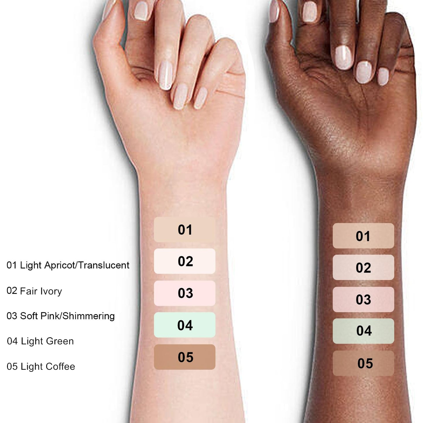 Setting Powder Lightweight Loose Powder Finishing Powder Long-Lasting Face Powder Waterproof with Soft Mushroom Powder Puff & Mirror, Natural Finish, (Light Coffee/Natural)- 3 Boxes