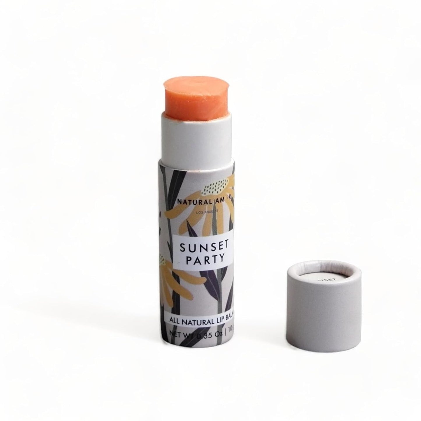 Natural Amor All Natural Lip Balm - 0.3oz Paper Tube - Handcrafted with Beeswax, Vitamin E, Essential Oil and Coconut Oil - Cruelty-Free, Citrus Scent
