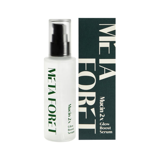 METAFORET Vegan Mucin 2x Boost Serum 3.38oz 100ml / Day and Night Face Moisturizer for Dry, Sensitive, Acne Prone Skin, Hydrating, Nourishing, Anti Aging