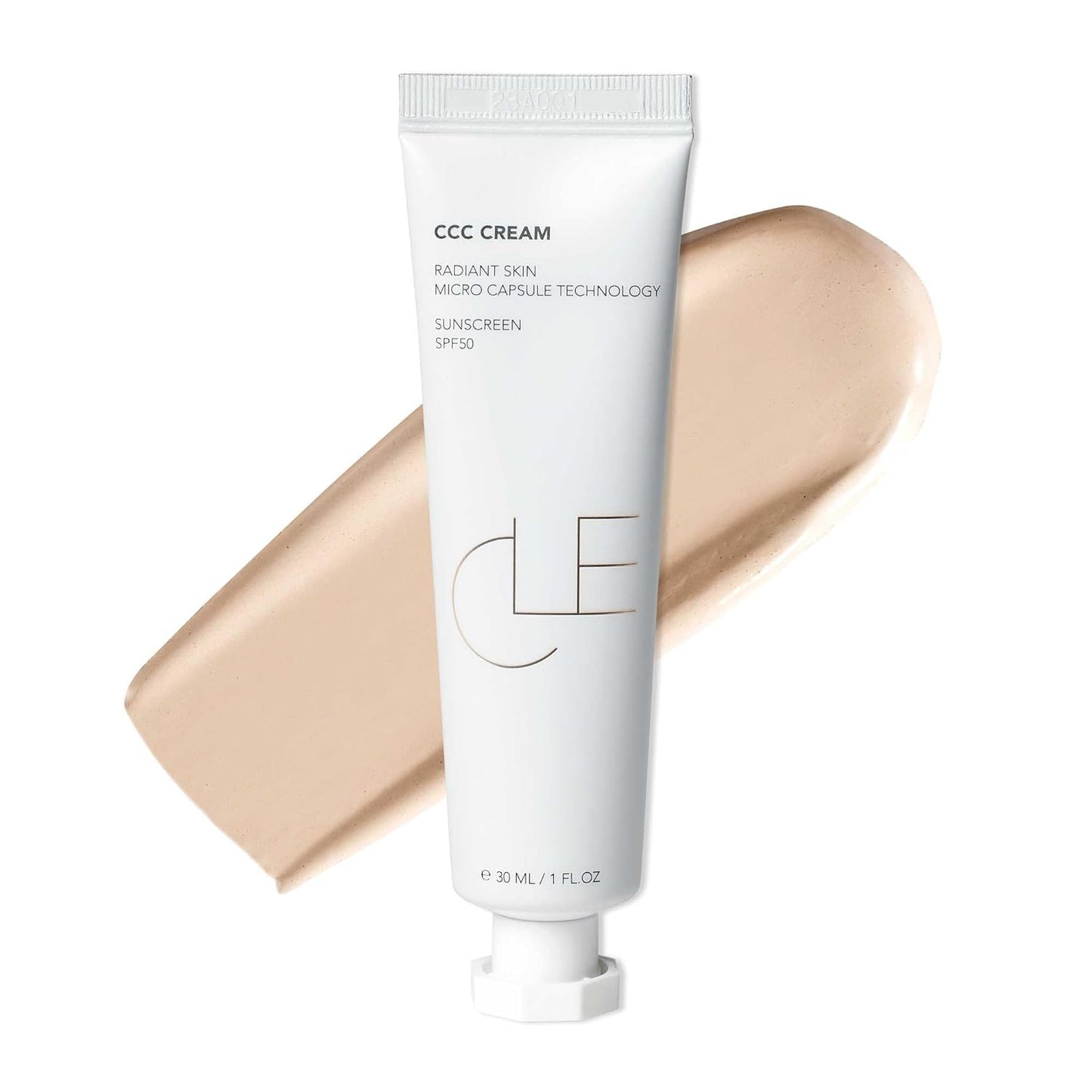 CLE Cosmetics CCC Cream (Neutral Fair 101 / SPF 50) - Color Correcting CC Cream with Sunscreen - Lightweight, Hydrating, Light to Medium Coverage Foundation - BB & CC Cream Hybrid - 1 fl oz