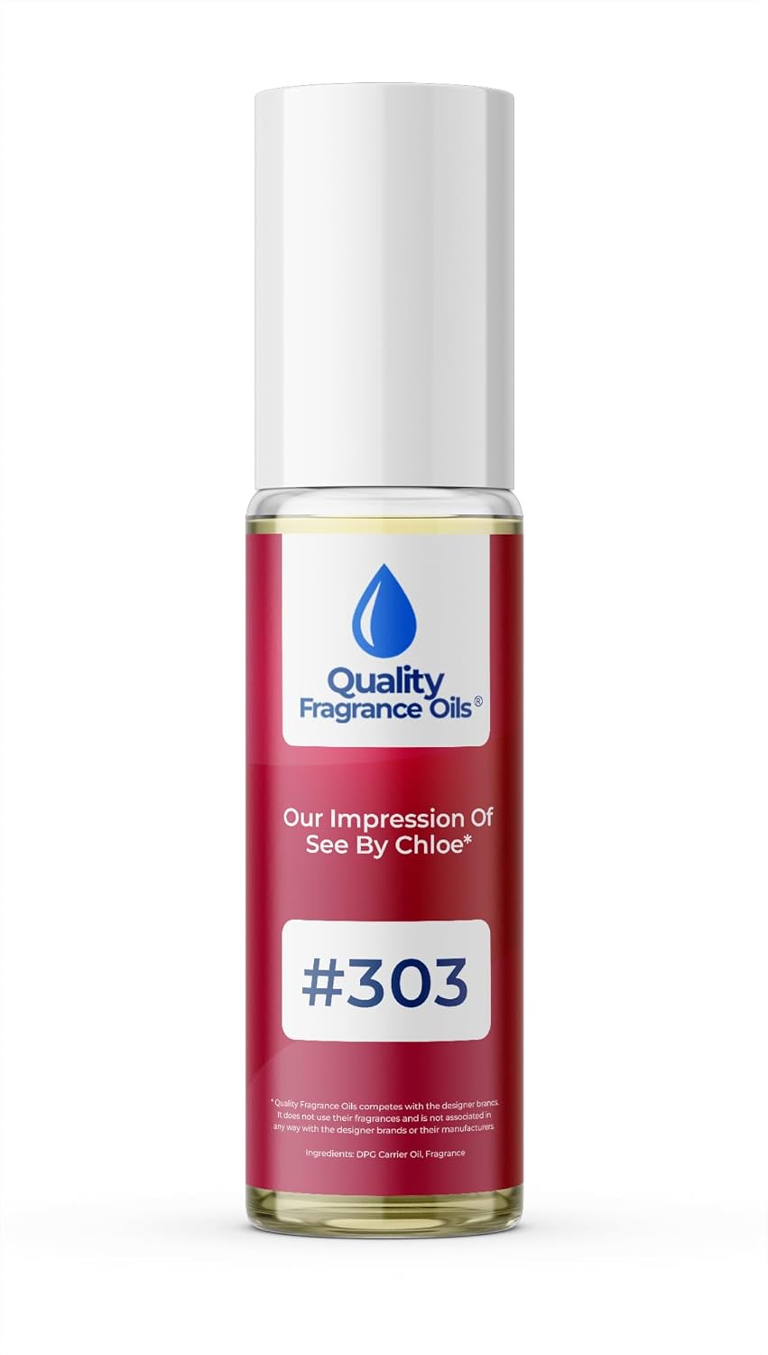 Quality Fragrance Oils' See By Chloe Impression #303 | Long-Lasting Perfume Oil, Alcohol-Free, Strong Scent, 10ml Roll-On | Affordable Alternative to Designer Fragrances