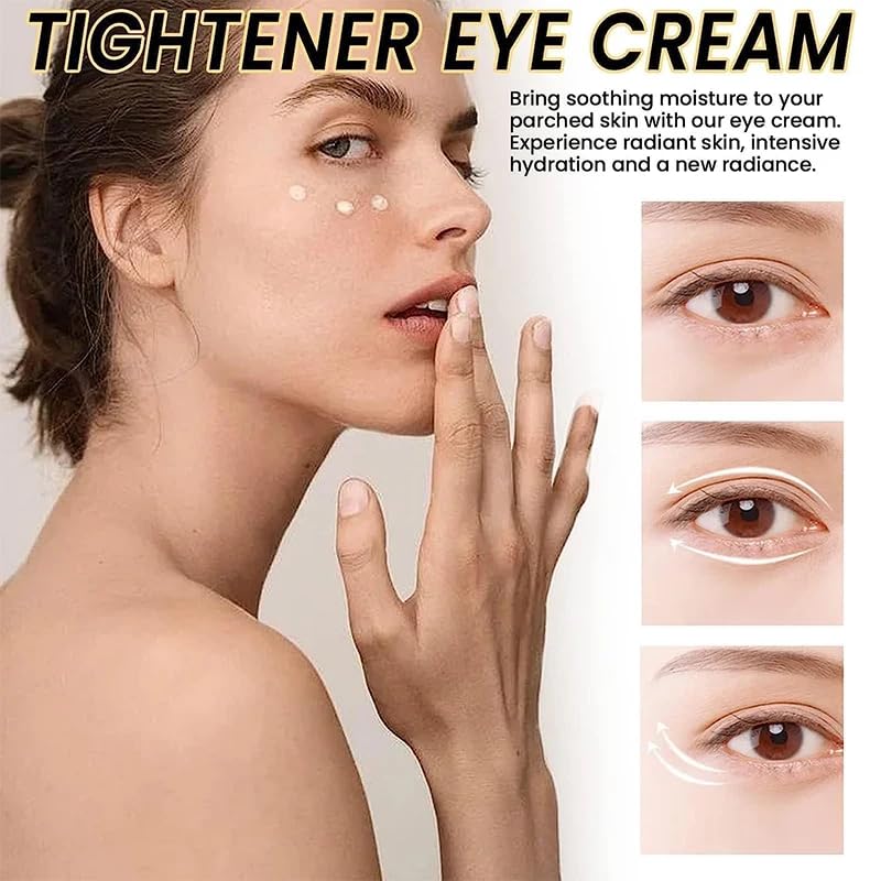 Caffeine Eye Cream, Eye Tightener Under Eye Cream,Eye Cream Reduces Under Eye Bags, Dark Circles & Puffiness, Anti Aging Fine Lines