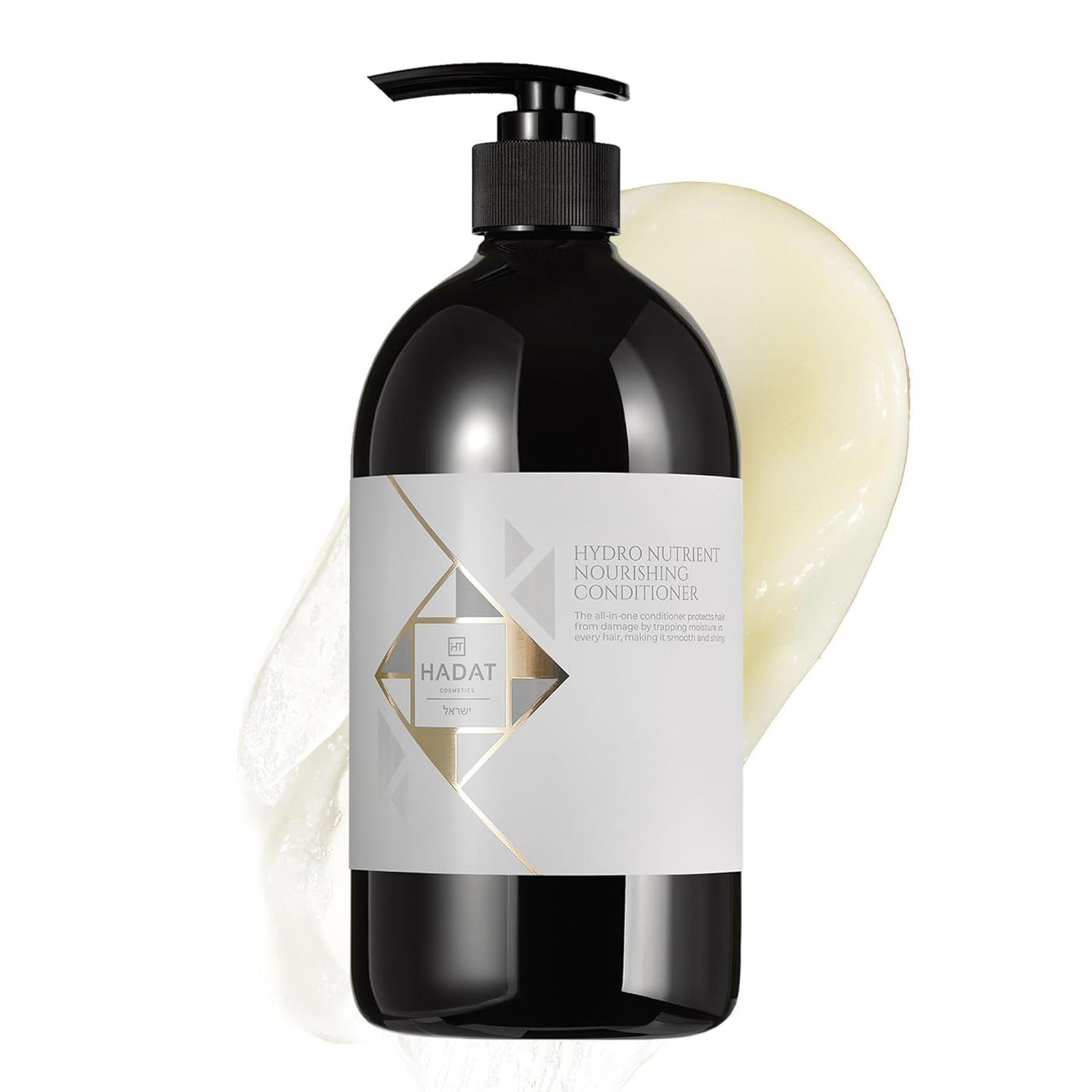 HADAT Hydro Nutrient Nourishing Conditioner – Professional Salon Formula with Biotin, Sea Minerals & Coconut Oil – Deep Moisture, Shine & Restoration for Dry, Damaged or Frizzy Hair (27.05 Fl oz)