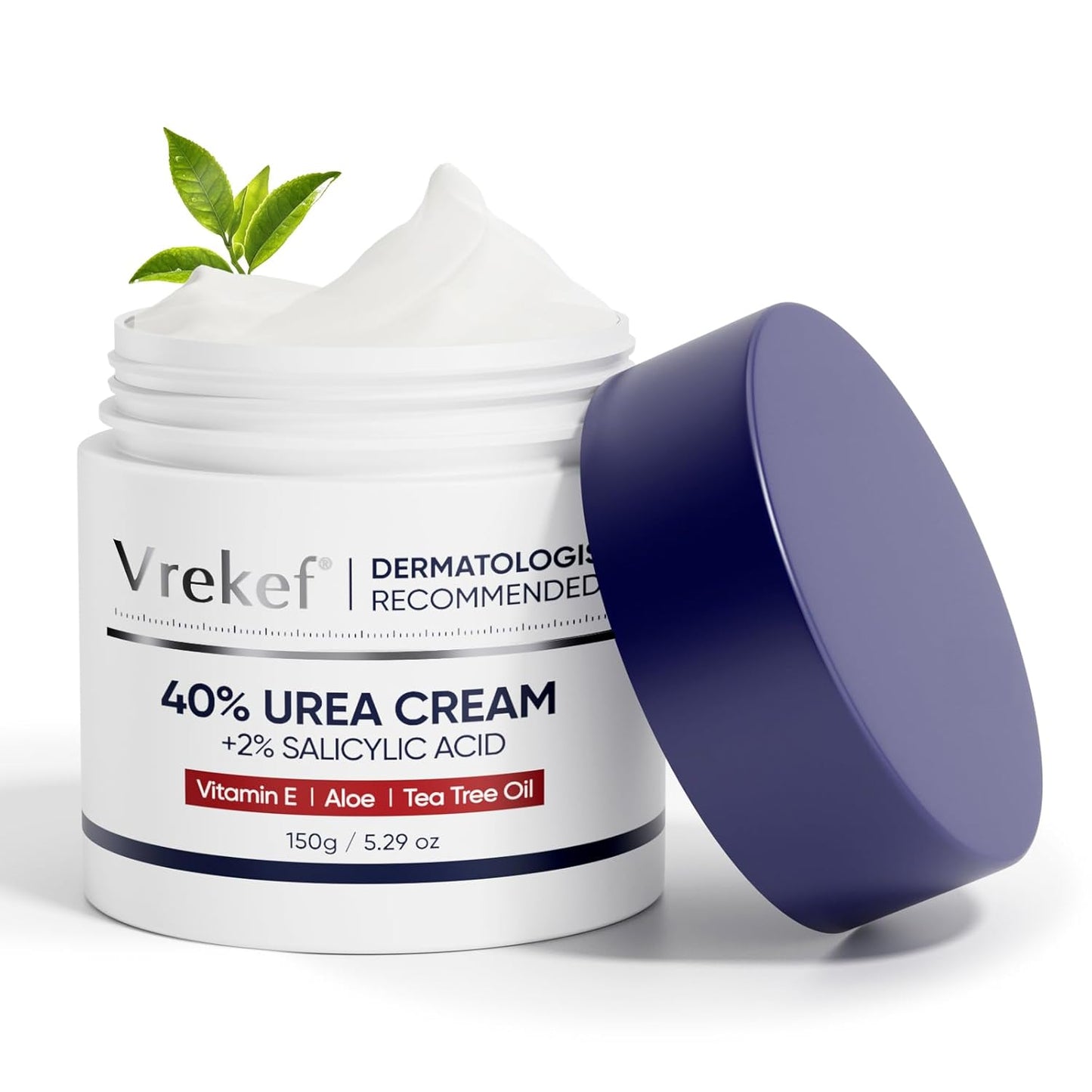 Urea Cream 40 Percent for Feet Maximum Strength, Urea Cream 40% Plus Salicylic Acid 2%, Foot & Hand Cream for Dry Cracked