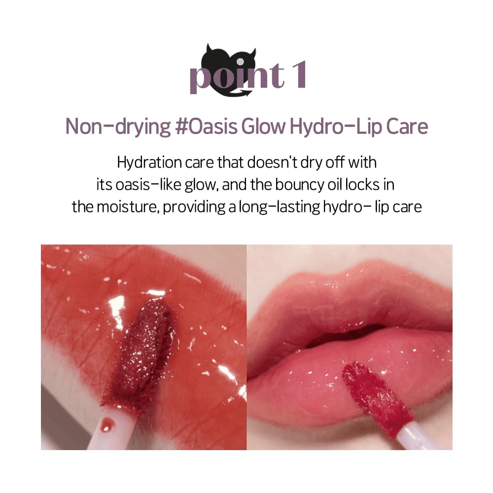 ETUDE Over Growy Lip Stain Tint, Better Pink, 0.1 oz (3 g), Lipstick, Glossy Finish, Highly Moisturizing, Melotint, Plush, Glossy, Volume, Vegan Certified