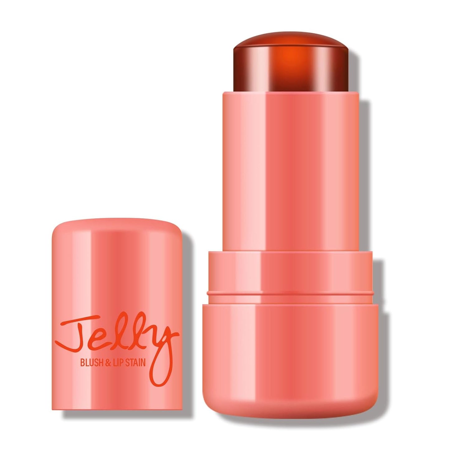 KYDA Water Jelly Tint Blush, Coral, Jelly Tinted Makeup Stick, for Lips and Cheek Stain, Buildable Watercolor Finish, Lasting Moisturising