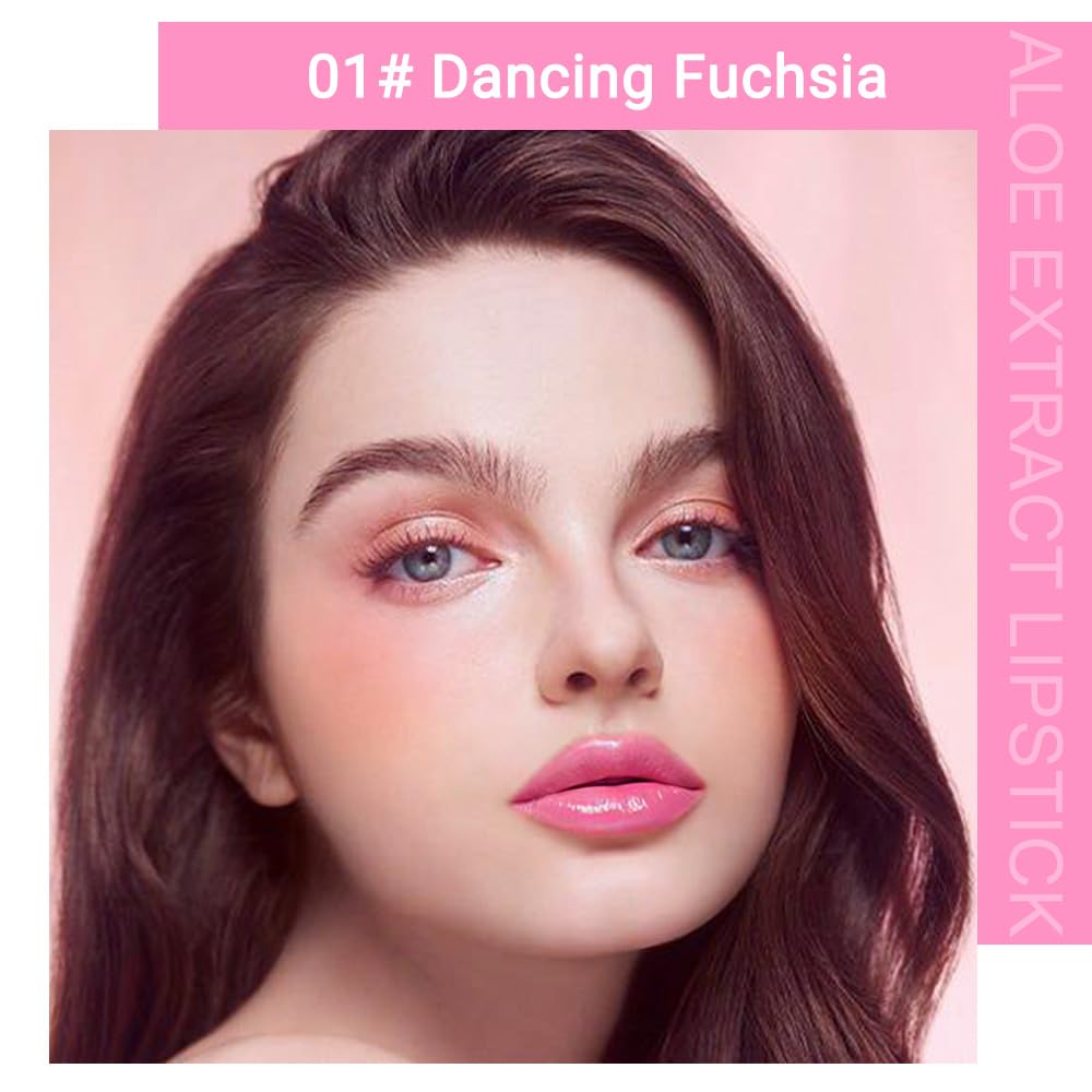 Jelly Color Changing Lipstick Queen,Mood Moisturizer Long Lasting Lip Care Lip Balm Magic Waterproof Lip Gloss Glossly Makeup Lipstick Set for Women (1pc dancing fuchsia)