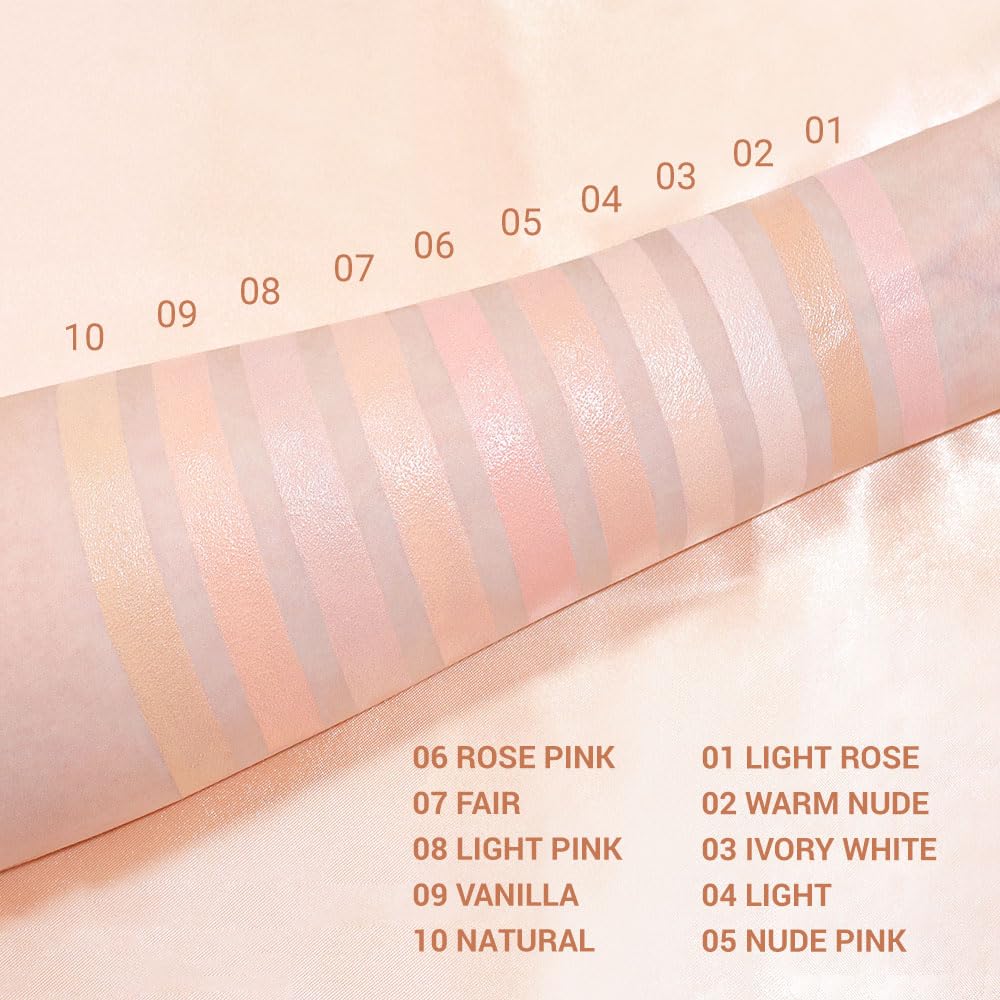 evpct under Eye Brightener, Nourishing Luminous under Eye Concealer Color Corrector for Dark Circles, Waterproof Naturactor Concealer Pot make up for face Eye Ring corrector de ojeras. 09# Vanilla