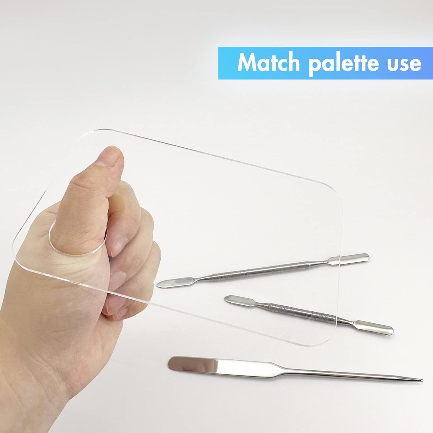 Foundation Spatula, 3pcs Stainless Steel Makeup Spatula Mixing Tool Cosmetic Metal Mixer Tool for Professional Color Nail Art Lab Pigment Blending Stick