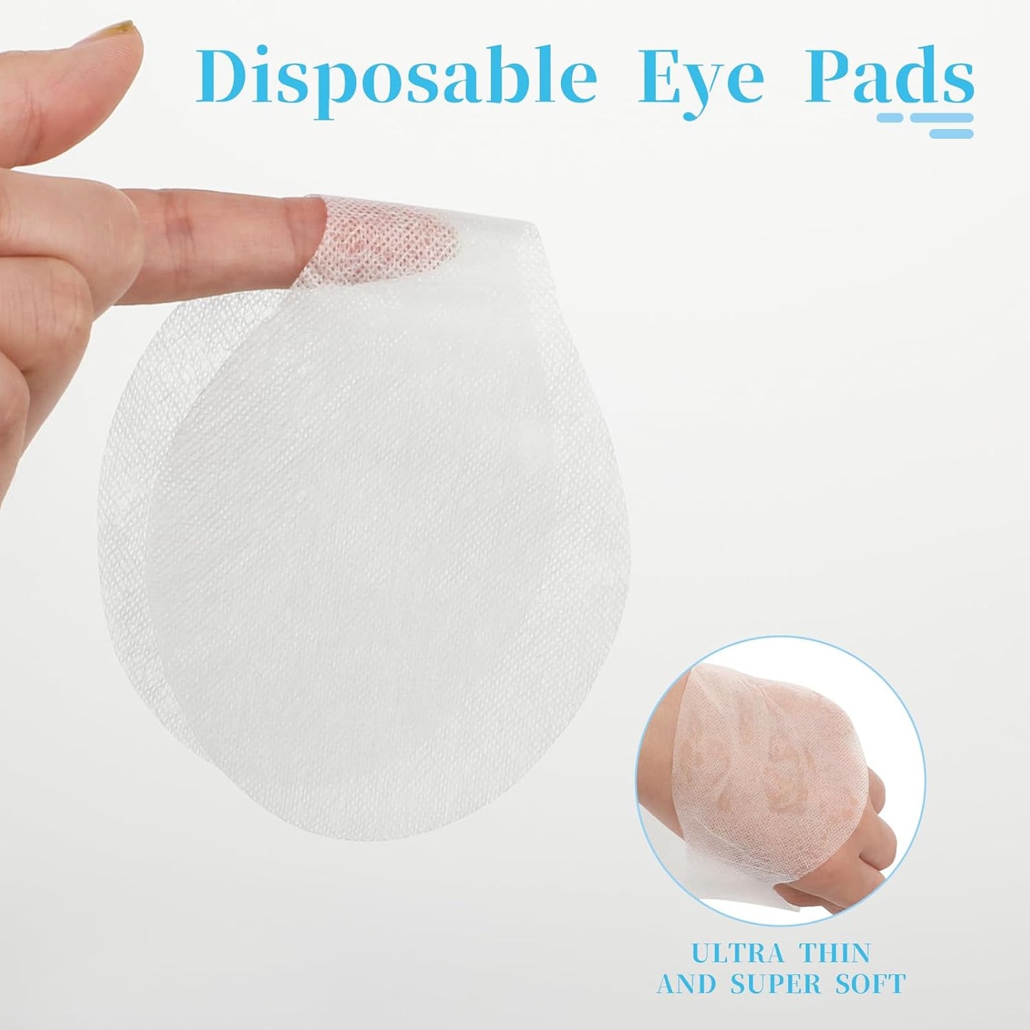 200 Sheets Disposable Eye Mask Paper, Natural Silk Eye Care Patches Paper, Facial Eye Covers Spa Cotton Paper, DIY Clear Eye Mask Paper Beauty Sheets for Cosmetic Facial Sheet Eye Paper