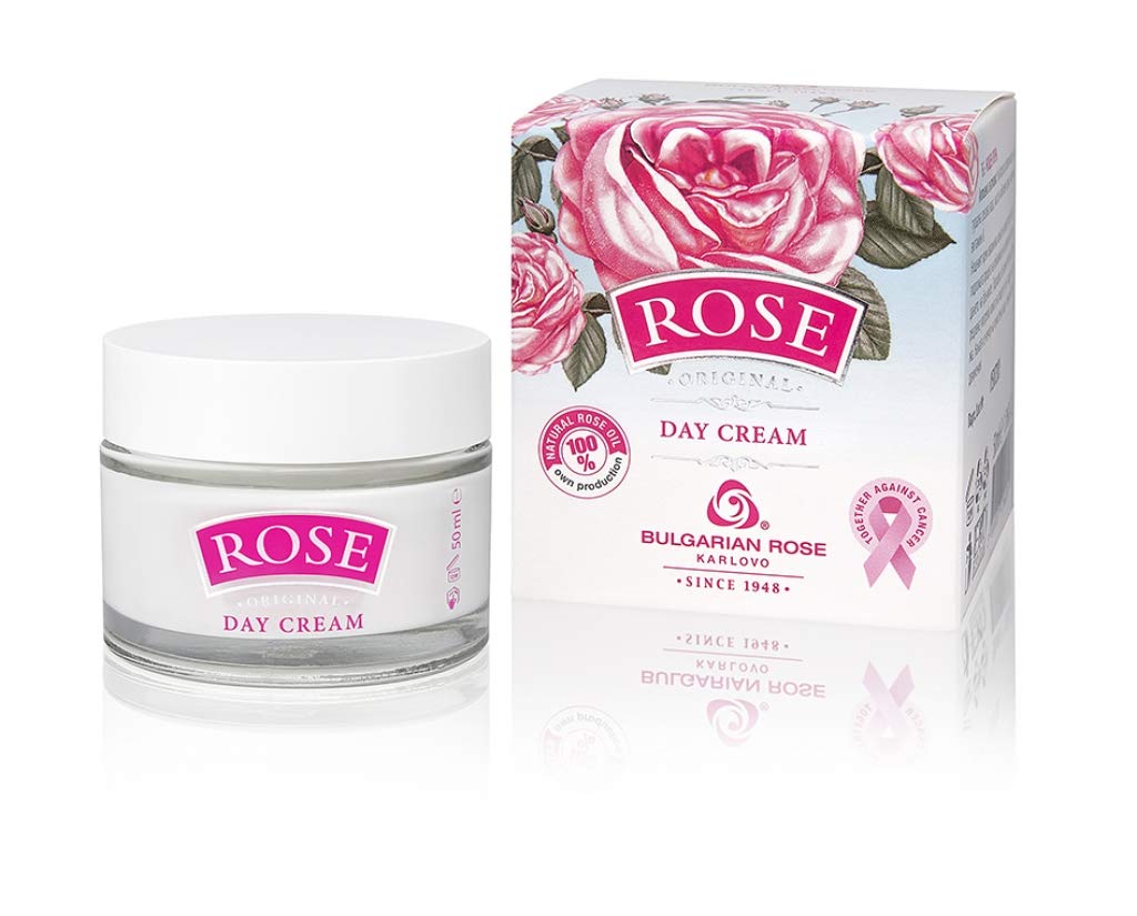 Bulgarian Rose 5 Piece Gift Set with Bulgarian Natural Rose Soap, Rose Body Wash, Rose Hand Cream, Rose Day Face Cream, Rose Micellar Water