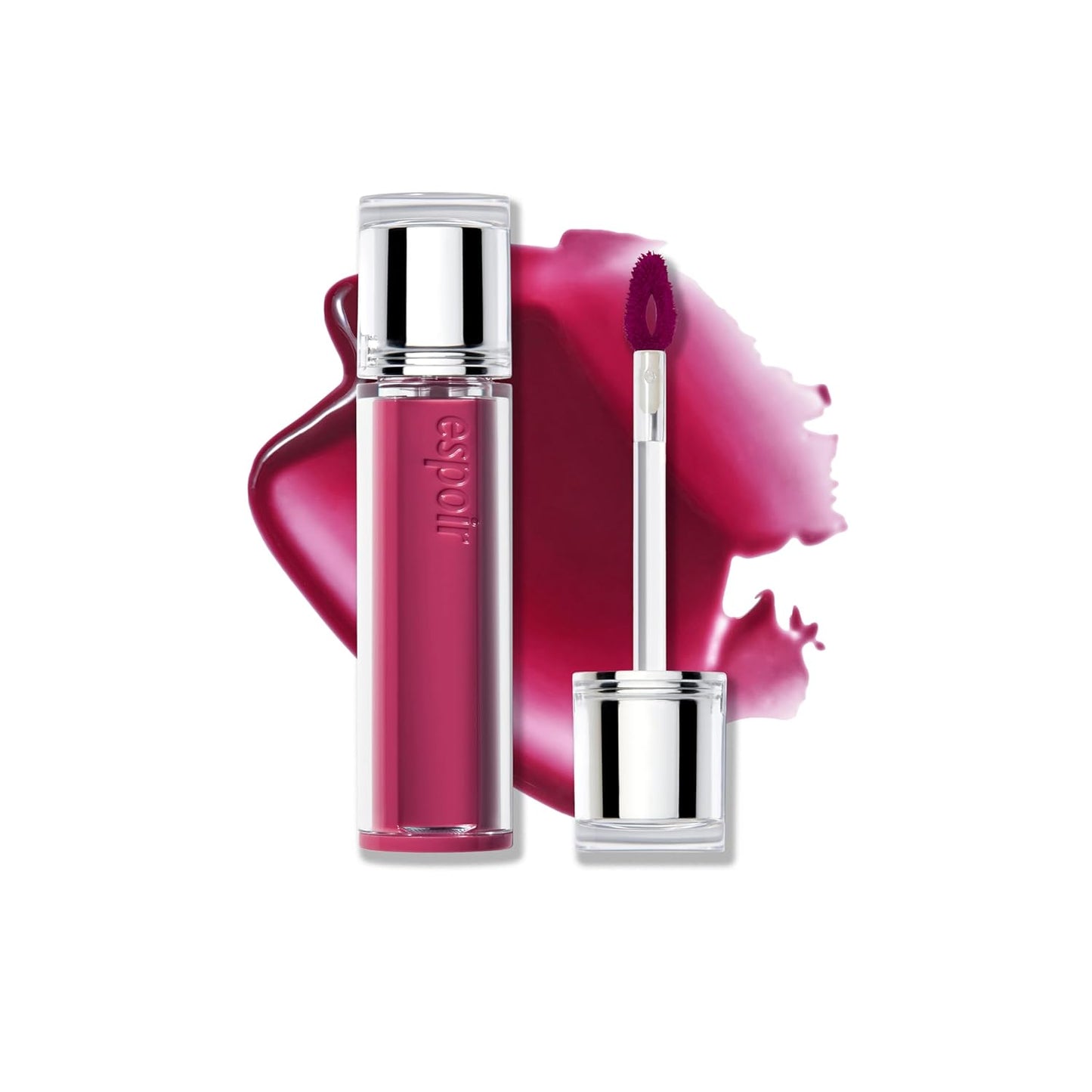Espoir Couture Lip Tint Glaze #20 Plum Compote 0.14oz | Volumizing Lip Stain with Syrupy Shine | Long-Lasting & Vibrant Color for Radiant Lip Look | Moisturizing & Glossy Lip Tint | Korean Lip Makeup
