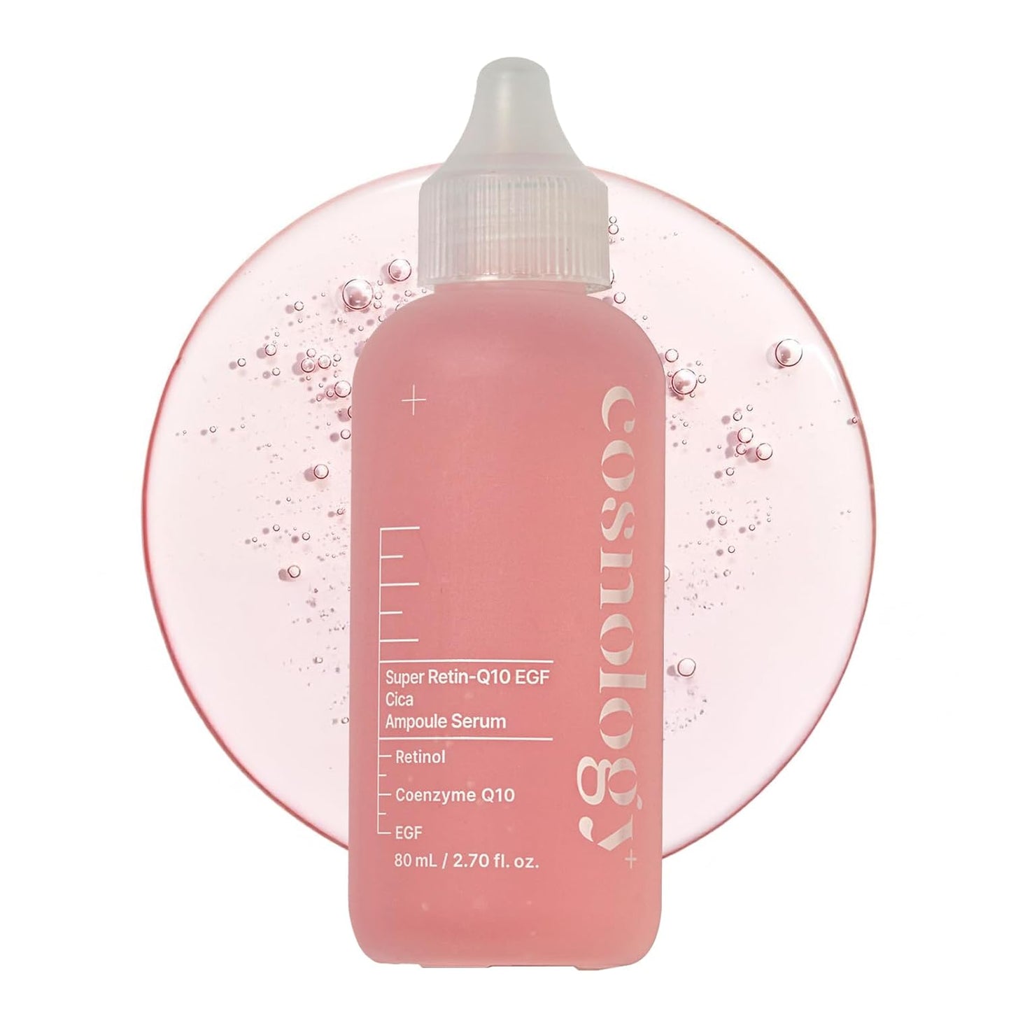 COSNOLOGY Retinol Anti-aging Serum with Coenzyme Q10,EGF,Pore Minimizing,Wrinkle Reduction,Centella Extract for Skin Soothing & Hydration | Clean Beauty, 2.70 fl.oz(80ml) | Korean Skincare