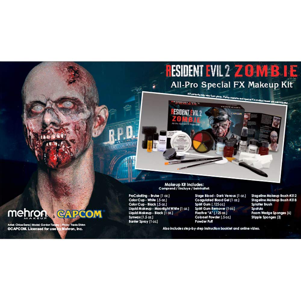 Mehron Makeup RE2 Zombie All-Pro Makeup Kit