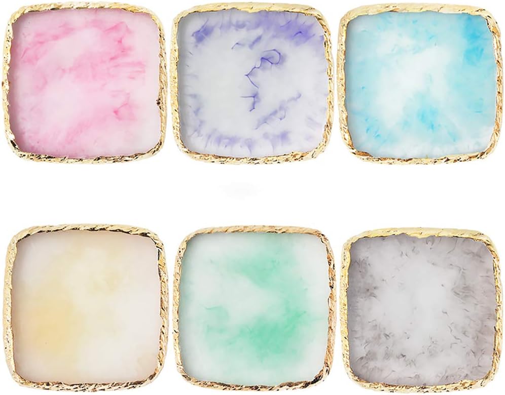 1 Pcs Resin Nail Art Palette Nail Art Cosmetic Mixing Palette Color Mixing Pigment Plate Polish Holder Drawing Color Palette