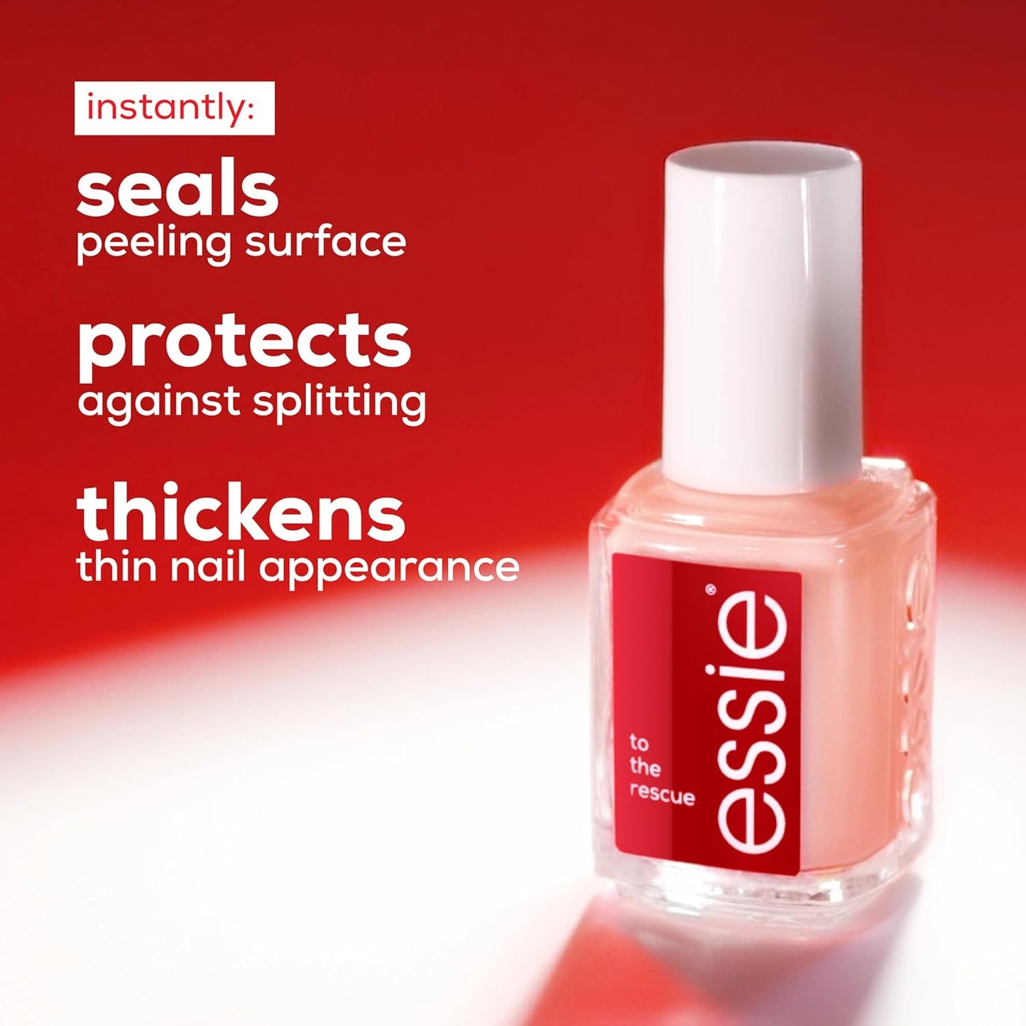 essie nail care, UV gel damage repair treatment, to the rescue nail repair base coat, 0.46 fl oz