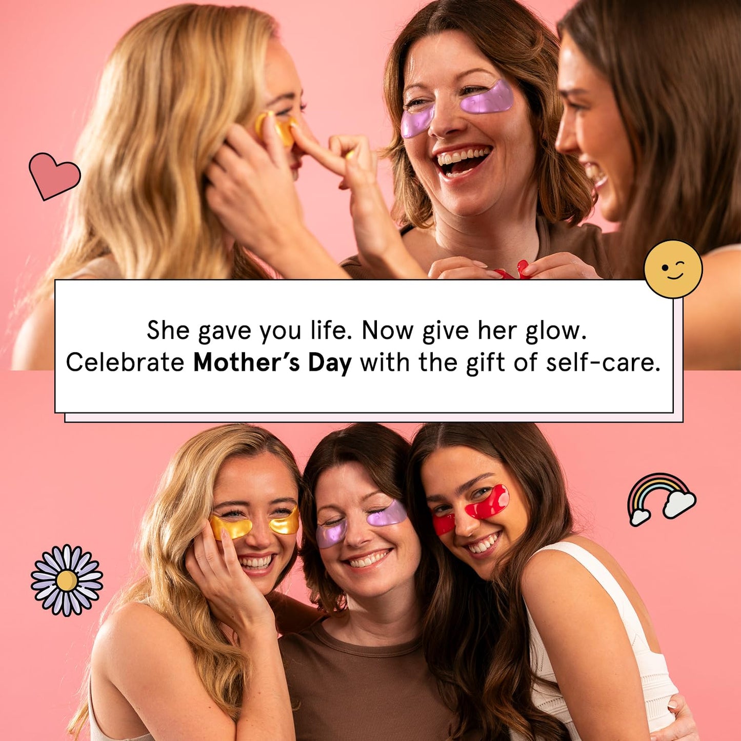 grace & stella Peptide Under Eye Patches with Niacinamide & Rice Extract - Firming Eye Masks for Dark Circles and Puffiness - Gel Mask for Firmer-Looking Skin - Vegan, Cruelty-Free (White, 6 Pairs)