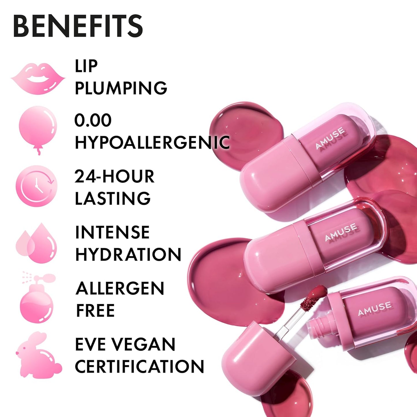 Amuse SEOUL BEBE TINT - 05 NUDE PUMPKIN | 24-hour Long-lasting Lip Stain, Plumping, Hydrating, Moisturizing, No Peel Off, Lip Care, Treatment, Non Sticky, Korean Lip Tint for Dry Lips