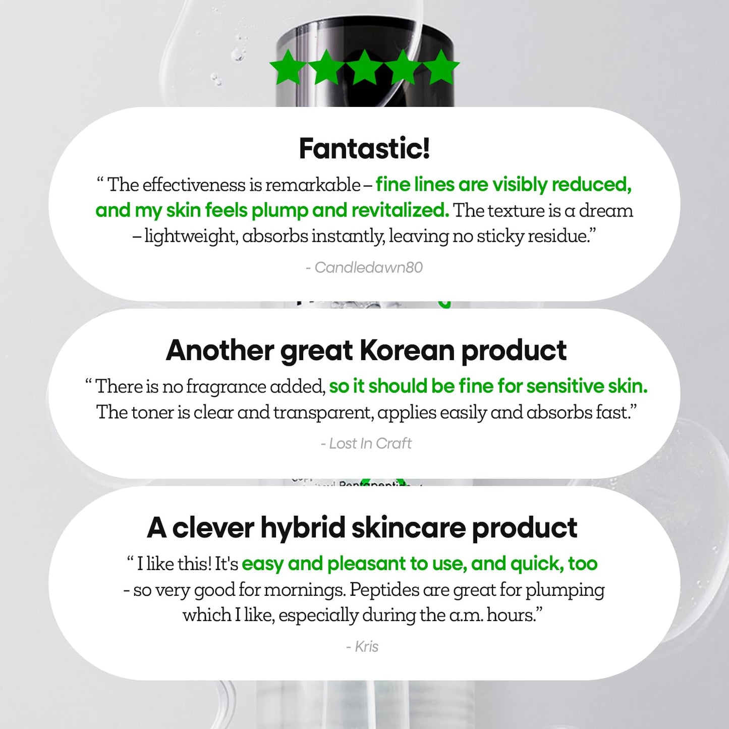 Nature Republic The First Peptide Boosting Serum, 8 Peptides, Niacinamide & Triple Hyaluronic Acid Complex,17 Amino acids,for All Skin Types, Korean Skin Care150ml/5.07 fl oz