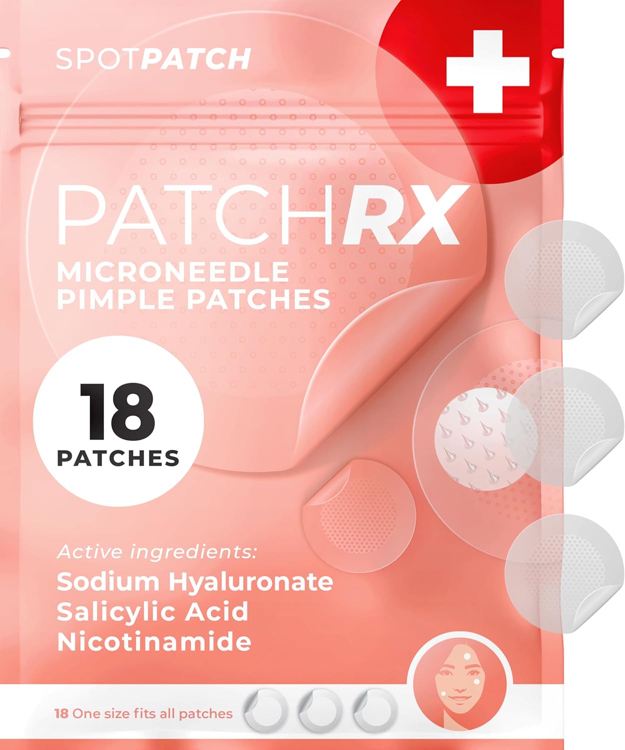 Micro Needle Pimple Patch (18 Pack) - Hydrocolloid Micropoint Pimple Patch For Acne & Pimples, Eliminate Pimples Overnight, Microdart Patch, Micro Dart Pimple Patches