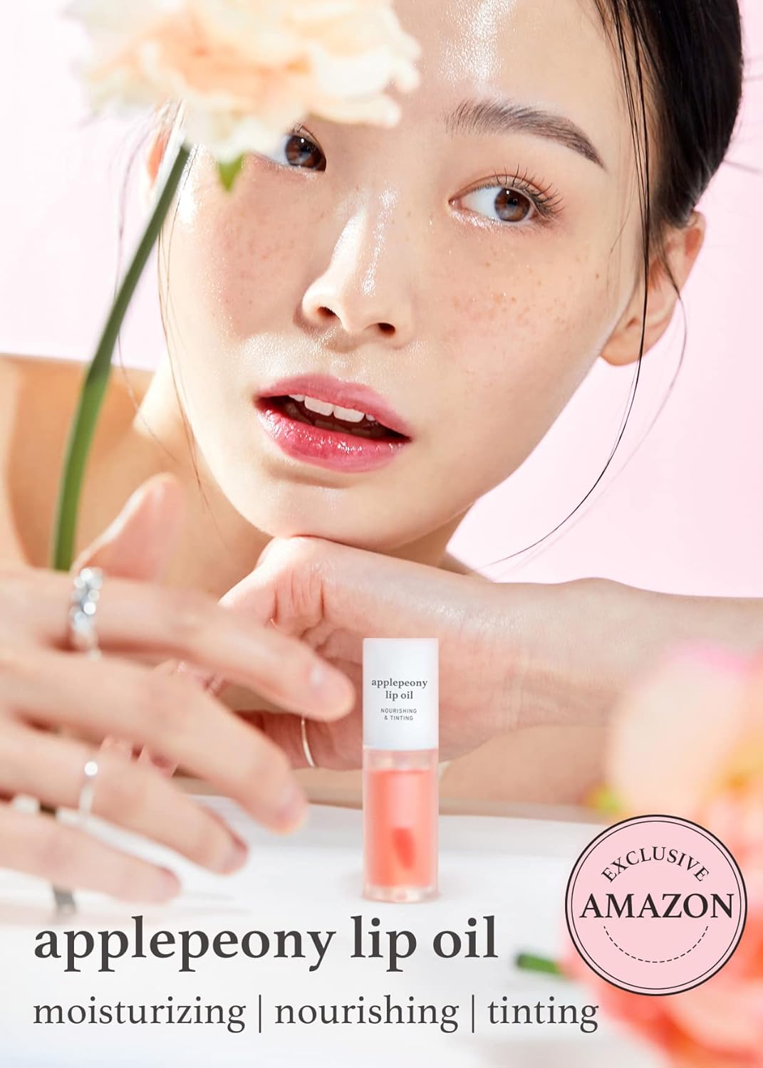 NOONI Korean Hydrating Lip Oil Applepeony + Applecoco Bundle