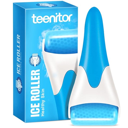 Teenitor Blue Ice Roller for Face, Ice Face Roller, Face Massager Tool, Puffiness Migraine Pain Relief and Minor Injury, Face Roller Skin Care