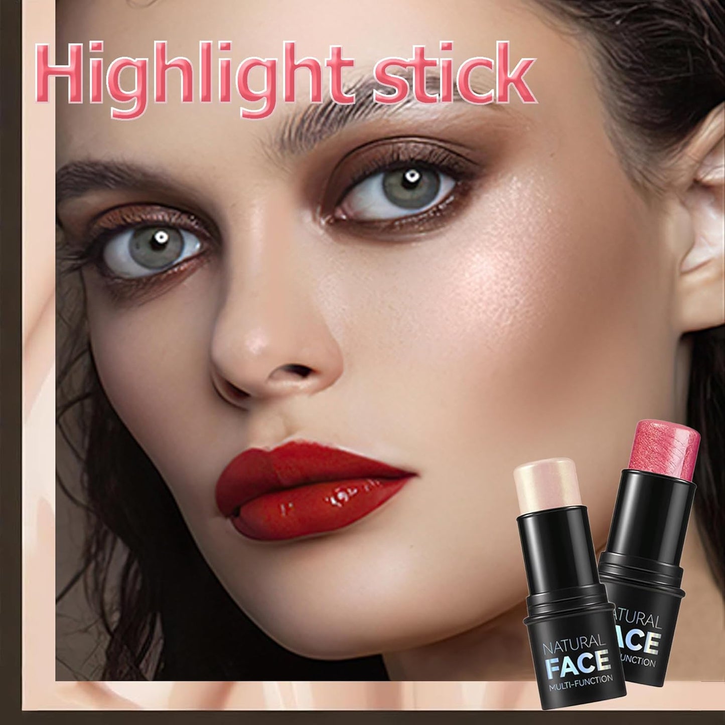 Highlighter Contour Stick, Milk Makeup Contour, Blush Sticks, Highlight Contour Palette, Glint Highlighter, Make Up Highlighter, Best Contouring Stick, Highlighter Makeup Stick, 05#RUGOSA ROSE