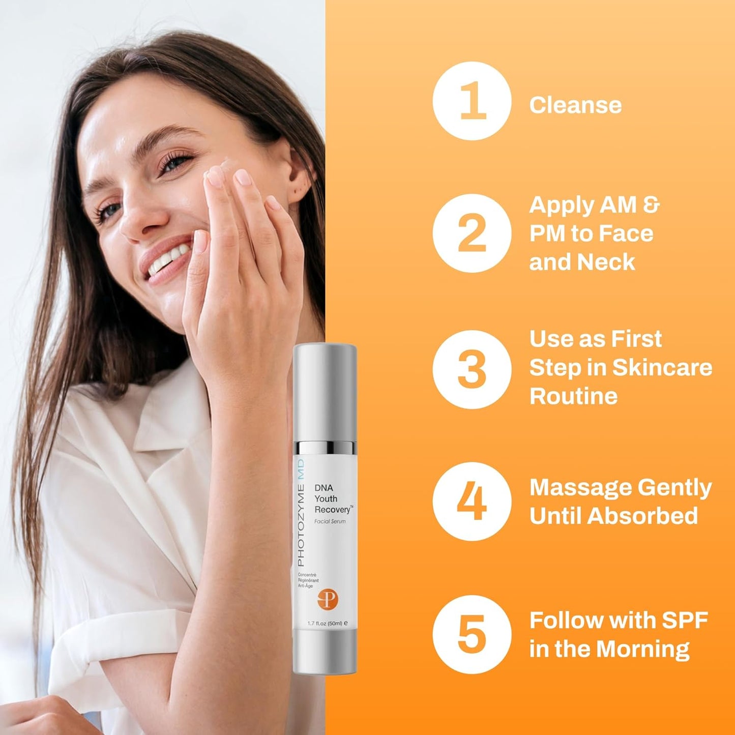 Photozyme DNA Youth Recovery Facial Serum | 1.7 Fl Oz