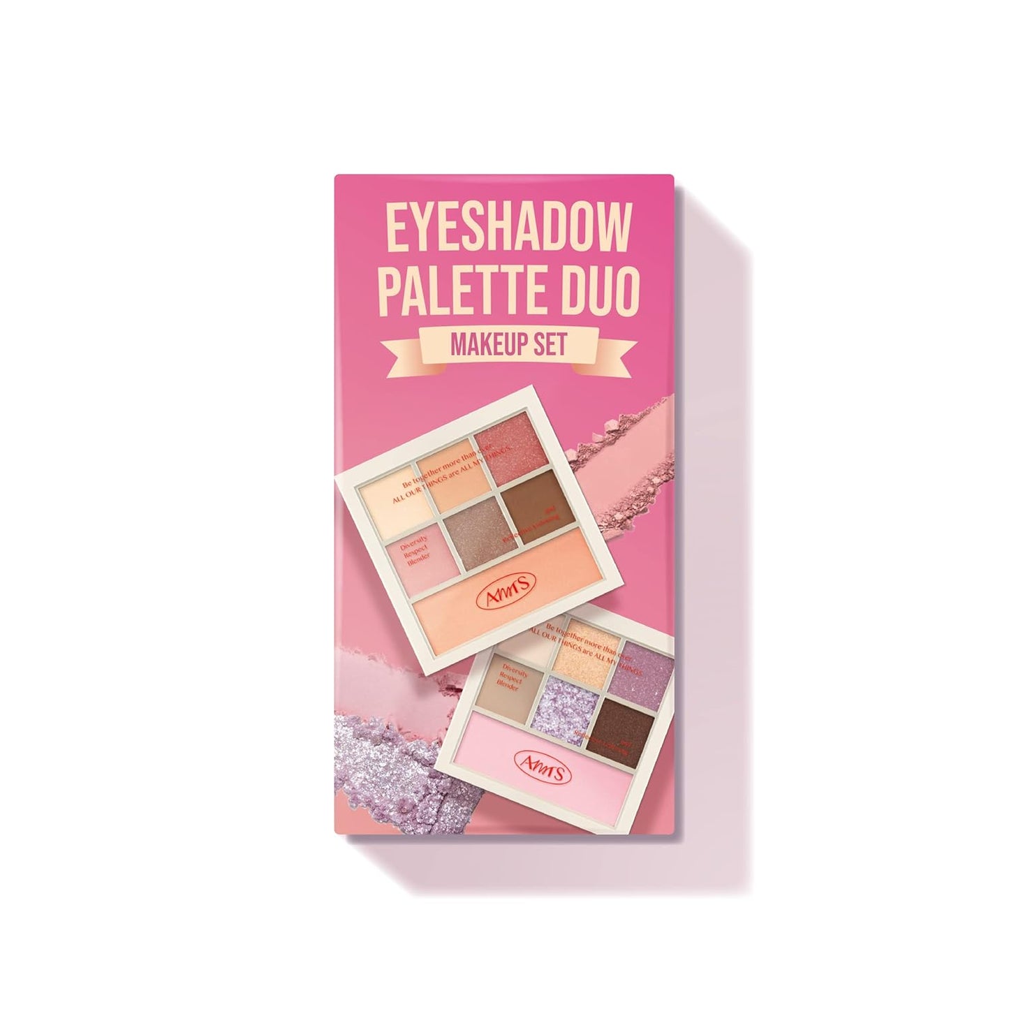 AMTS Eyeshadow Off Sienna & Misty Lavender Palettes Set, Valentine's gifts for teen girls, women | Matte Shimmer Metallic, Long Lasting