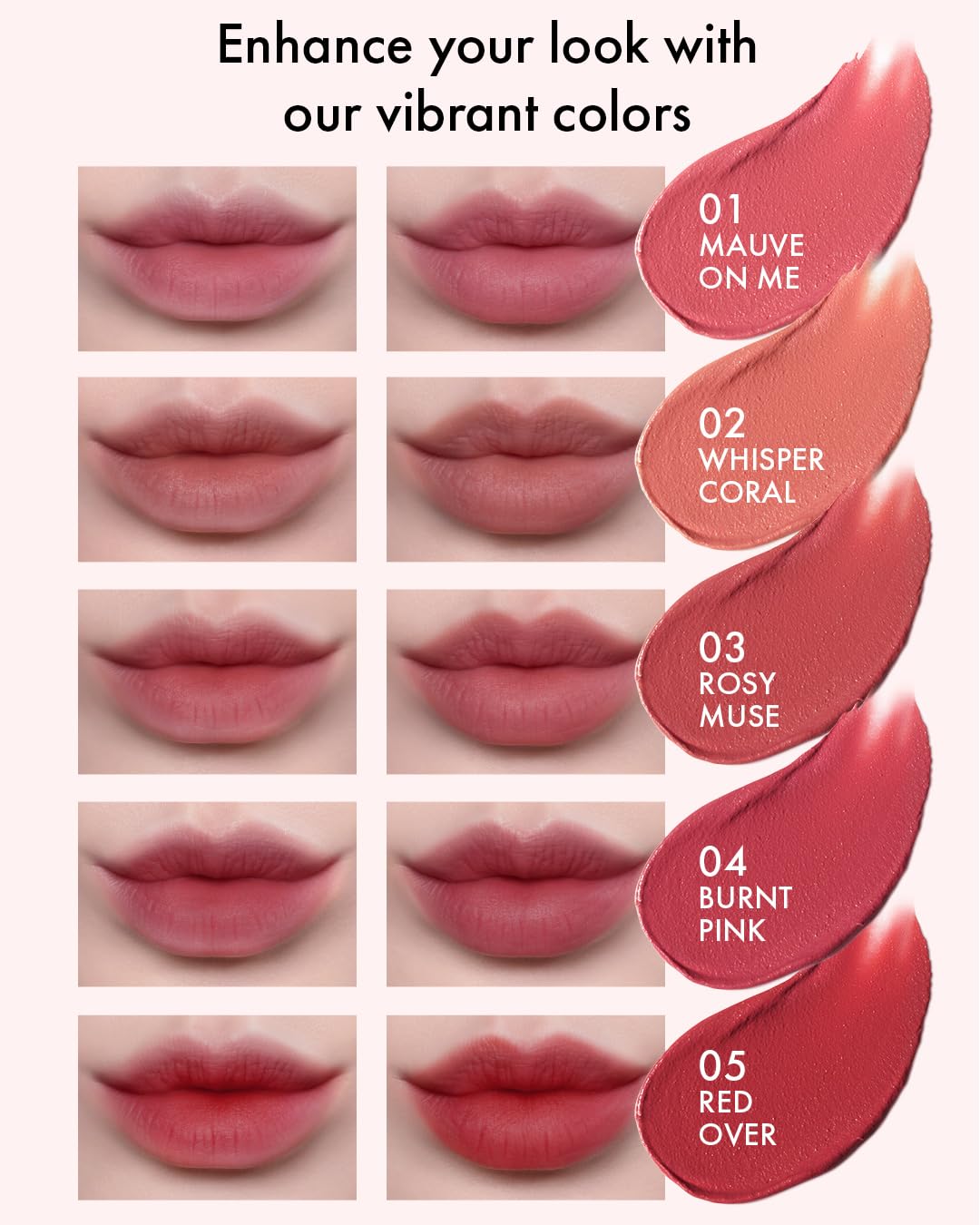 VIDIVICI Millennial Velvet Lip Tint - Thin, Comfortable & Long-Lasting Wear with Matte Finish - Seamless, Rich and Vibrant Shades - Moisture-Filled & Lightweight Texture. 0.15 fl.oz. (05 RED OVER)