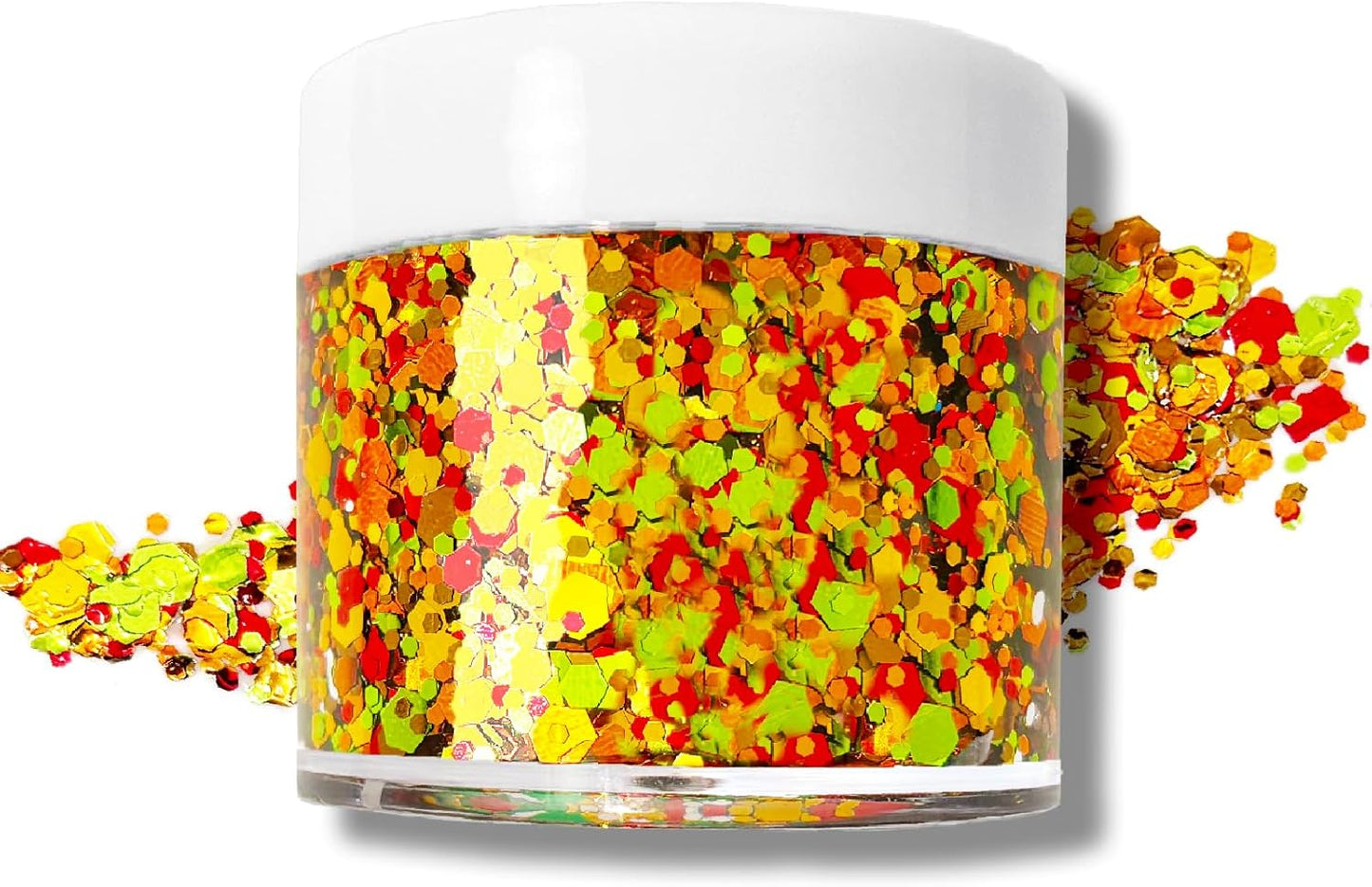 Thanksgiving Fall Glitter Gel for Body, Face, Hair and Lip, Color Changing Glitter Gel Under Light (Thanksgiving)