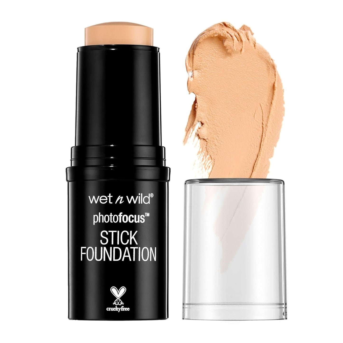 wet n wild Photo Focus Matte Foundation Stick Makeup Porcelain & Shell Ivory Vegan Cruelty-Free