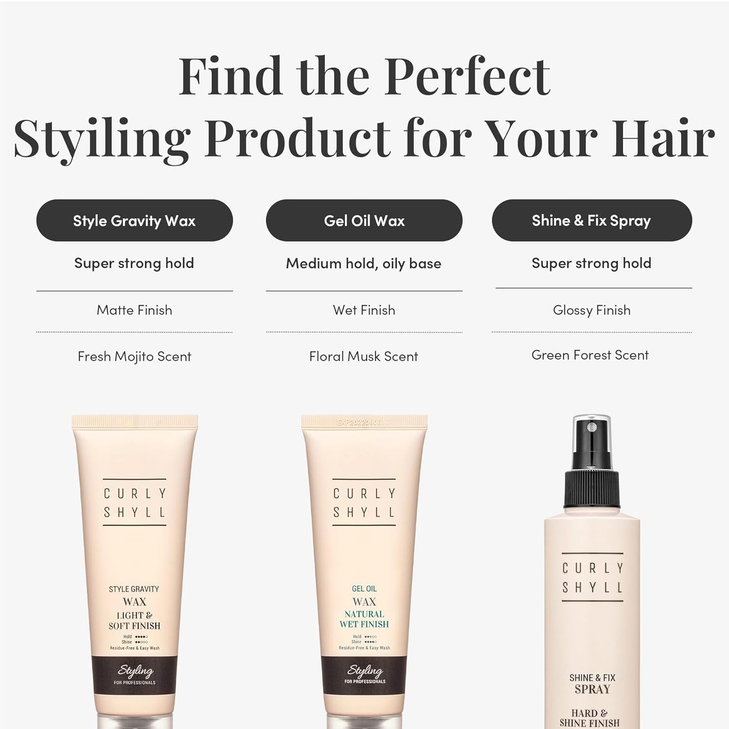 Shine & Fix Spray | High Hold Hair Spray | Clean-Finish Mist Type Styling Spray | Non-Sticky, Fast-Drying | 240ml