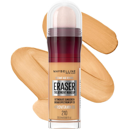 Maybelline Instant Age Rewind Eraser Foundation with SPF 20 and Moisturizing ProVitamin B5, 210, 1 Count