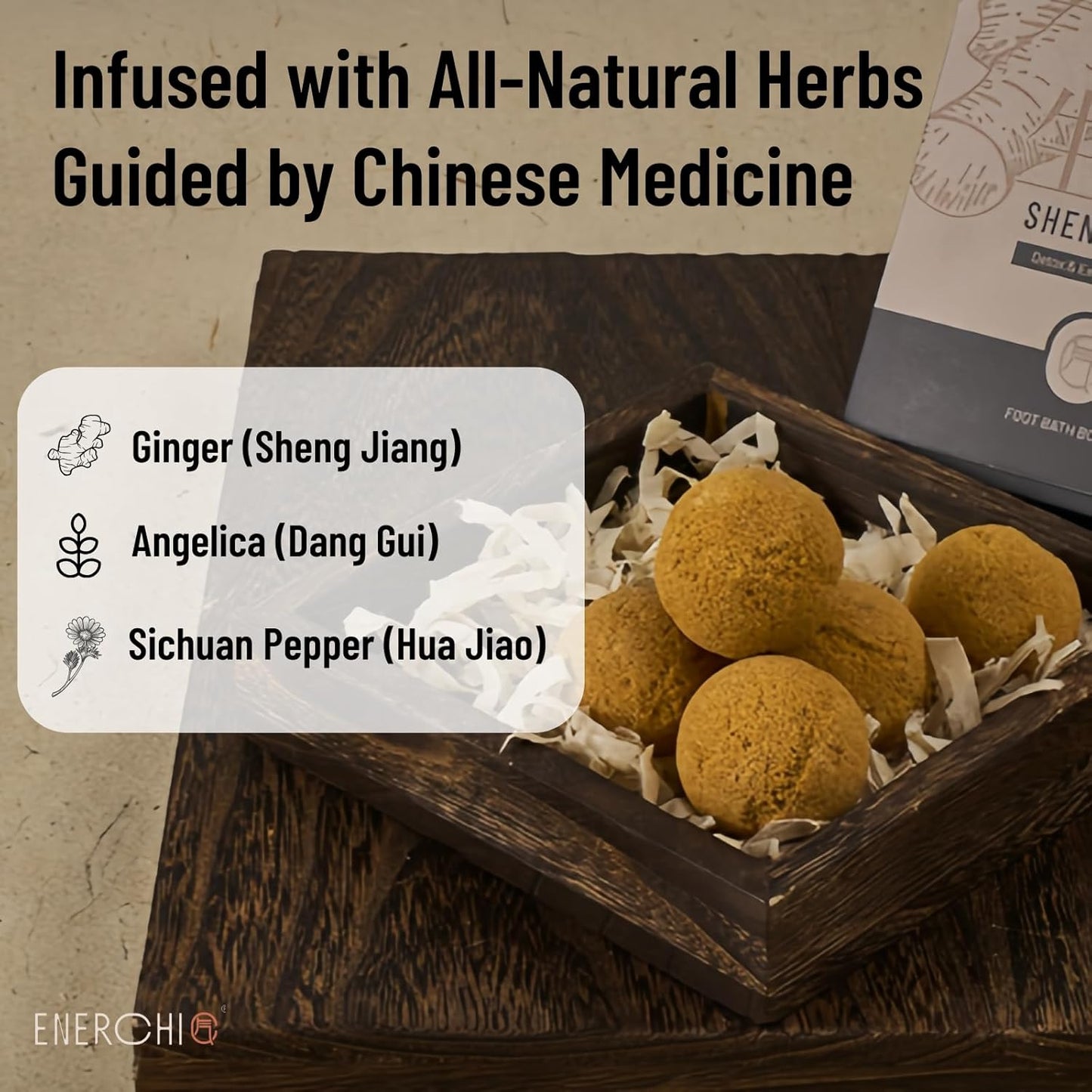 Ginger Lymphatic Drainage Herbal Foot Soak - Ginger Slim Shaping Anti-Swelling Foot Soaking Salts - Leg Slimming Foot Spa Chinese Herbal Medicine